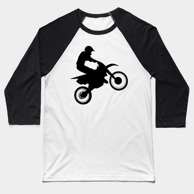 Motocross Baseball T-Shirt by hobrath